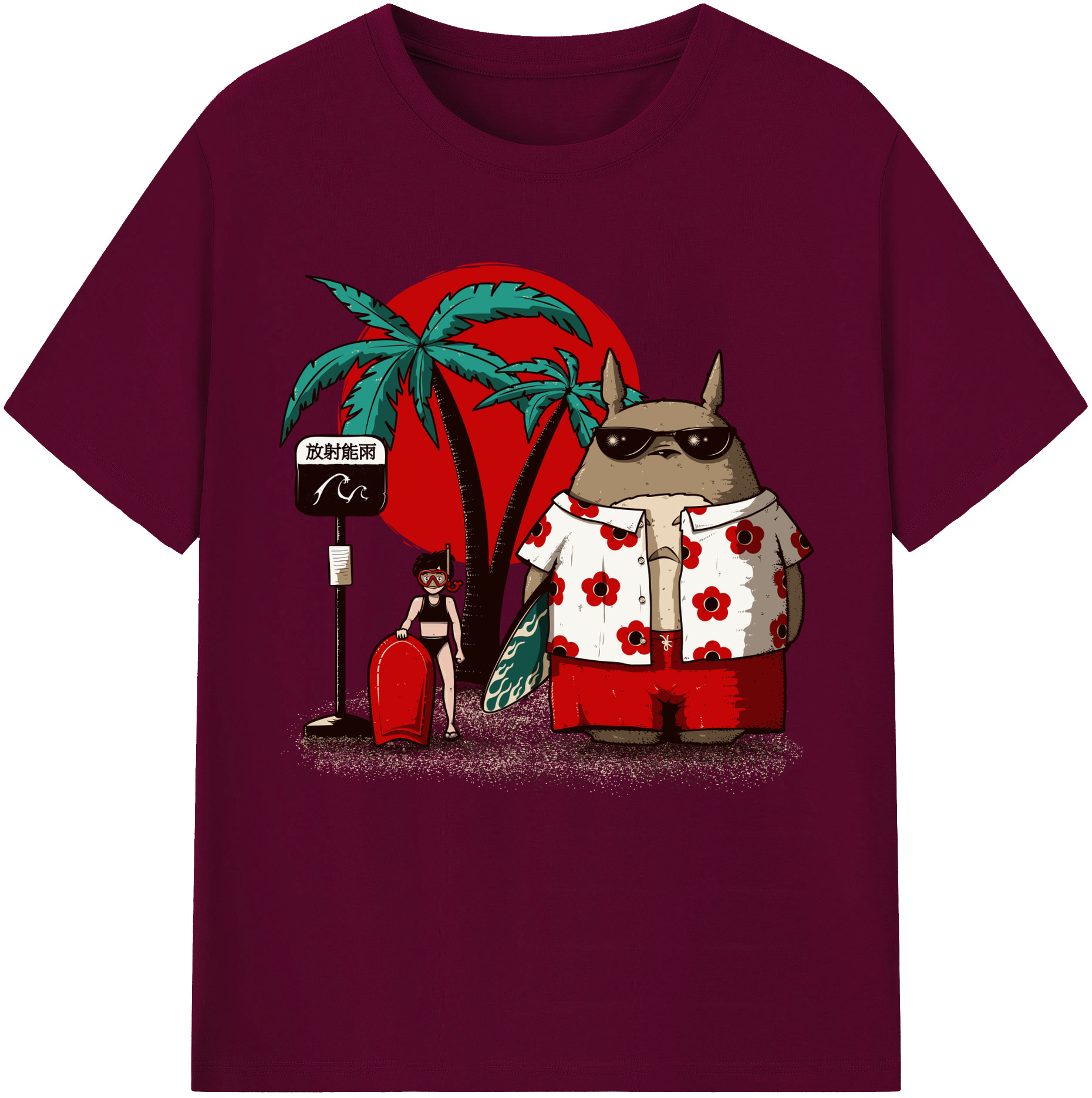 （画像用） となりのトトロ 草壁メイ 草壁サツキ My Neighbor Totoro Satsuki Kusakabe Mei Kusakabe レディースカジュアルプリントTシャツ（綿100％）